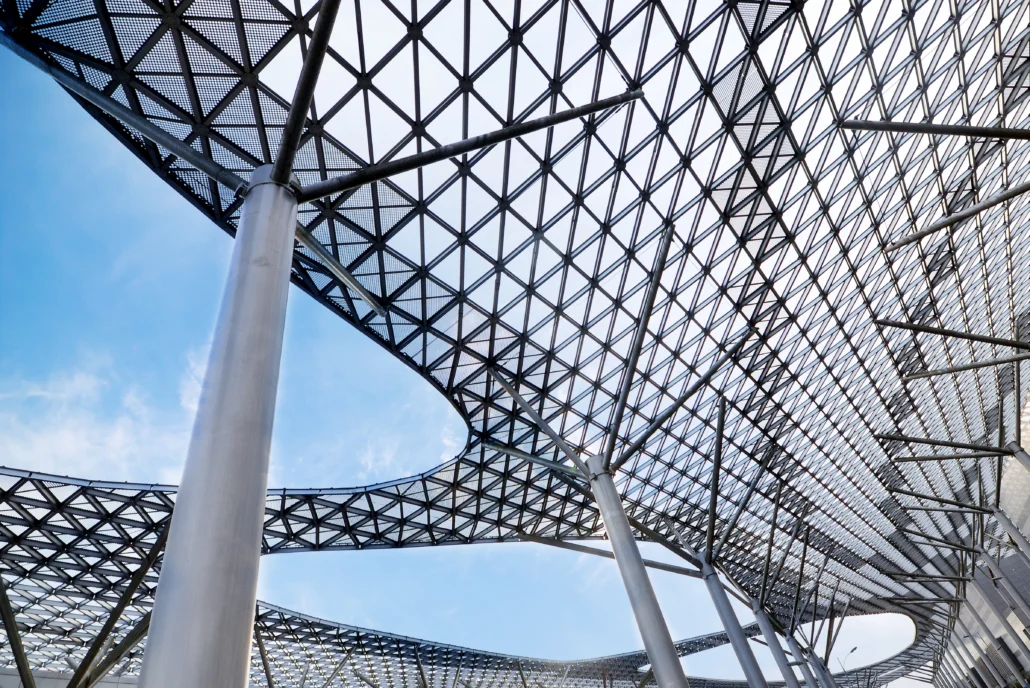 refuerzo de estructuras metalicas cubierta